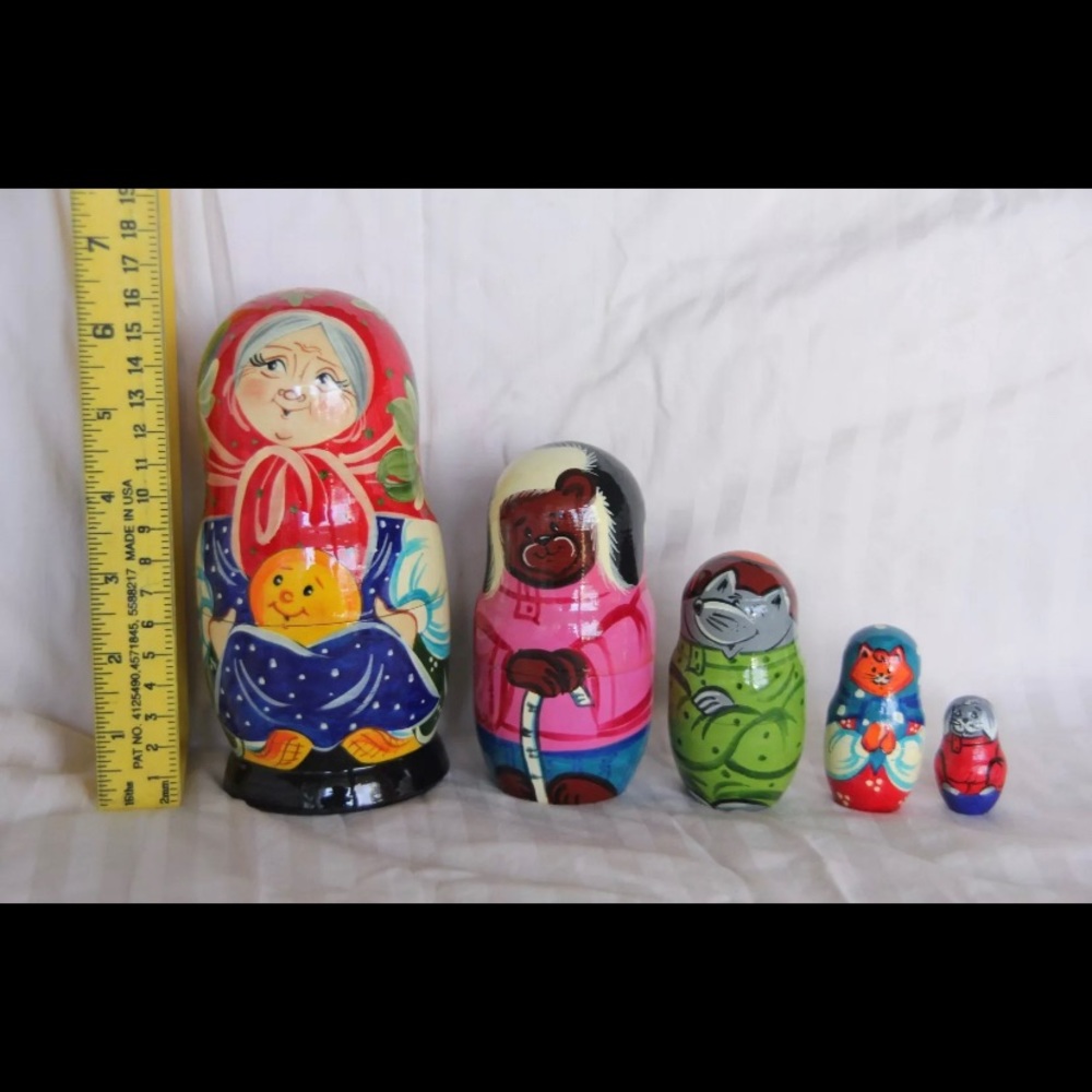 Russian Nesting doll Matryoshka Hand made 5 piece
